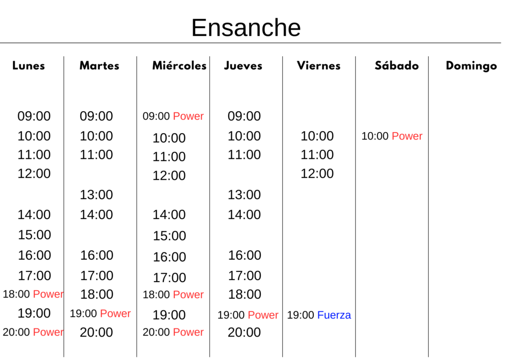 Horarios pilates en Mazarredo